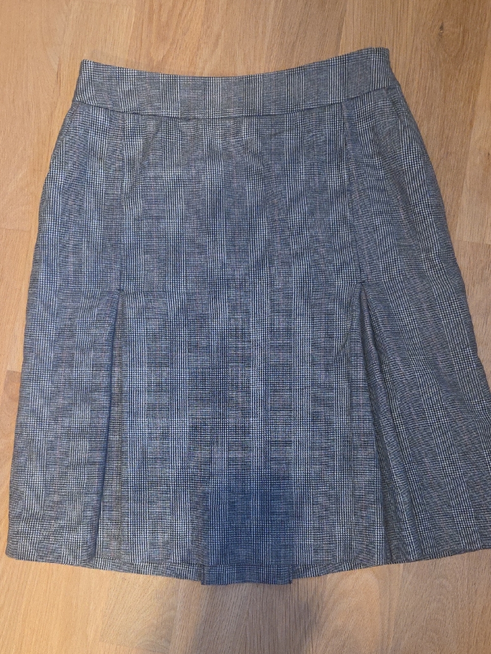 Classic Brooks Brothers Gray Plaid A-Line Women's Skirt